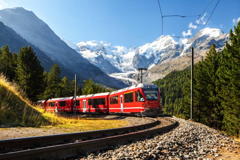 Bernina Red Train